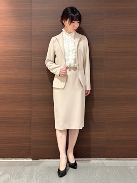 「スーツ」｜naracamicie111さん（レディース・156cm）の秋コーディネート