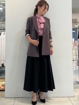 「ボウタイブラウス」｜naracamicie111さん（レディース・160cm）の秋コーディネート