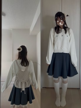 「tutuanna（チュチュアンナ）のアイテム」を使った、nyo.on=さん（レディース・149cm）の春コーディネート