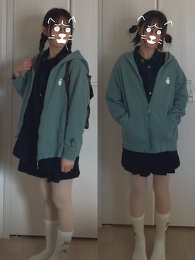 「Honeys（ハニーズ）のアイテム（ジャケット/アウター）」を使った、nyo.on=さん（レディース・149cm）の春コーディネート