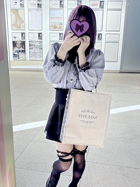 「アイテム（レッグウェア）」を使った、綾葉りの♡さん（レディース・167cm）の秋コーディネート