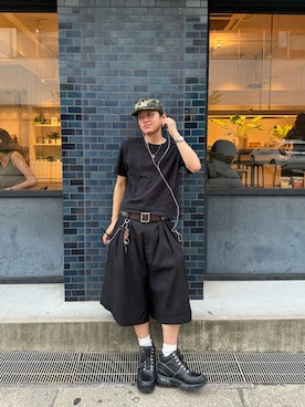 「アイテム（キャップ）」を使った、___hwtsさん（メンズ・170cm・10代）の秋コーディネート