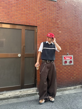 「Supreme （シュプリーム）のアイテム」を使った、___hwtsさん（メンズ・170cm）の秋コーディネート