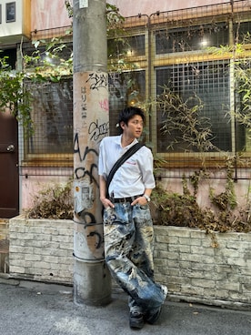 「アイテム（スニーカー）」を使った、___hwtsさん（メンズ・170cm・10代）の秋コーディネート