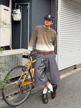「アイテム（キャップ）」を使った、___hwtsさん（メンズ・170cm・10代）の秋コーディネート