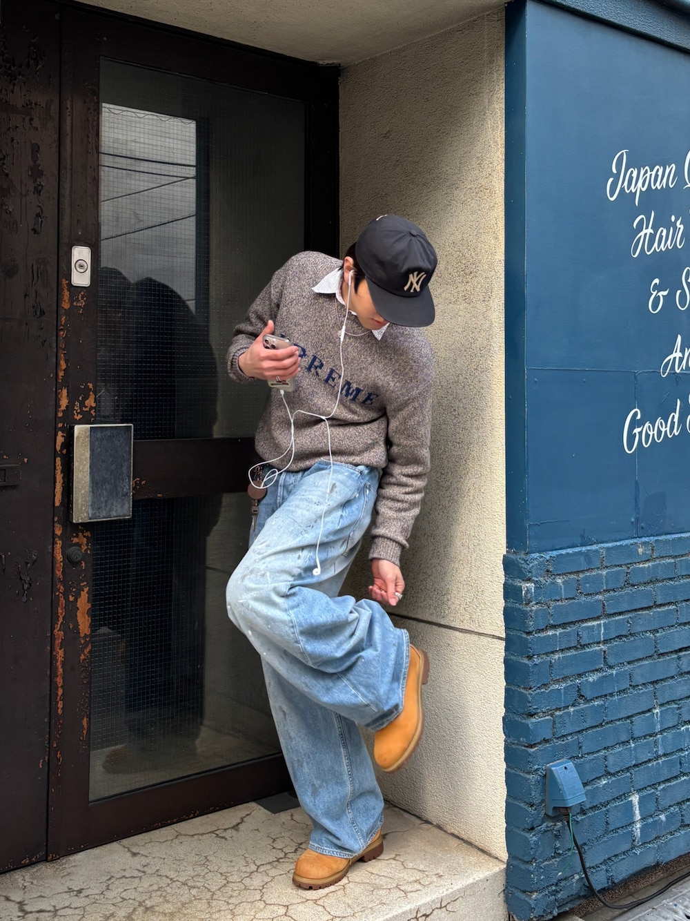 Supreme ニットセーター L ベージュ系 Supreme シュプリーム ニット セーター ベージュ 古着 希少 | Volter