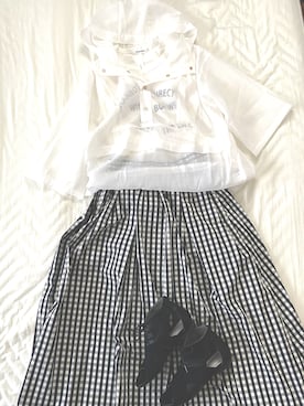 「アイテム（パーカー）」を使った、かつぉさん（レディース・156cm）の夏コーディネート