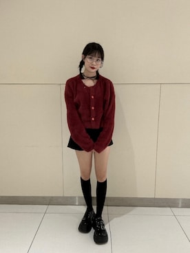 「アイテム（カーディガン/ボレロ）」を使った、tsubomi0901さん（レディース・144cm）の秋コーディネート