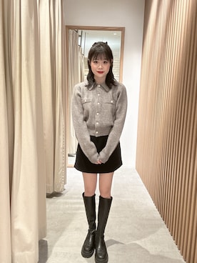 「アイテム（スカート）」を使った、tsubomi0901さん（レディース・144cm）の冬コーディネート