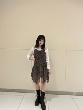 「アイテム（ワンピース/ドレス）」を使った、tsubomi0901さん（レディース・144cm）の秋コーディネート