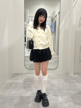 「FREE'S MART（フリーズマート）のアイテム（トップス）」を使った、tsubomi0901さん（レディース・144cm）の春コーディネート