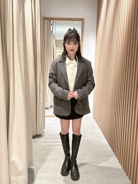 「アイテム（ニット/セーター）」を使った、tsubomi0901さん（レディース・144cm）の冬コーディネート