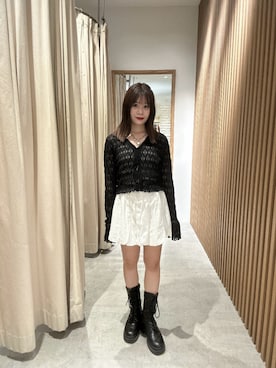 「アイテム（スカート）」を使った、tsubomi0901さん（レディース・144cm）の秋コーディネート