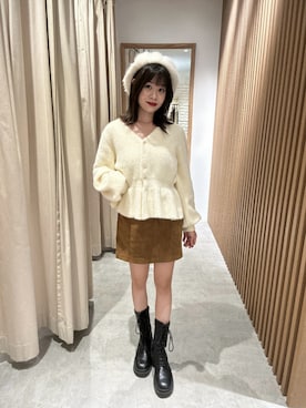 「アイテム（スカート）」を使った、tsubomi0901さん（レディース・144cm）の秋コーディネート