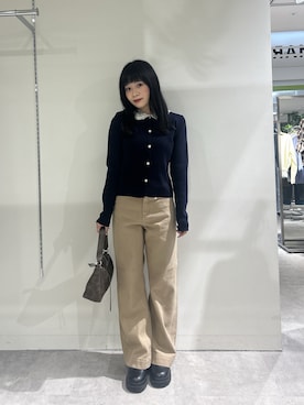 「FREE'S MART（フリーズマート）のアイテム（パンツ）」を使った、tsubomi0901さん（レディース・144cm）の秋コーディネート