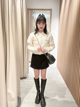 「アイテム（ニット/セーター）」を使った、tsubomi0901さん（レディース・144cm）の冬コーディネート