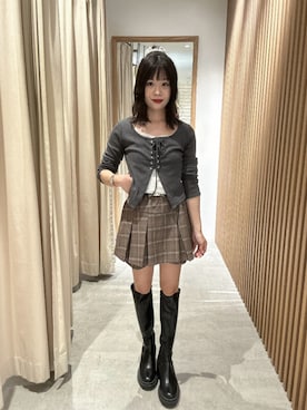 「アイテム（スカート）」を使った、tsubomi0901さん（レディース・144cm）の秋コーディネート