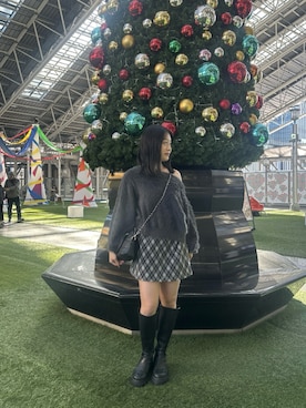 「アイテム（ニット/セーター）」を使った、tsubomi0901さん（レディース・144cm）の冬コーディネート