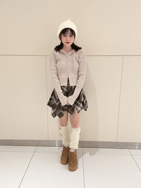 「アイテム（スカート）」を使った、tsubomi0901さん（レディース・144cm）の秋コーディネート