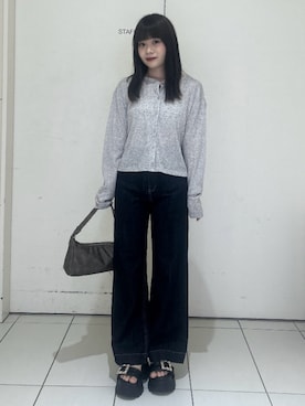 「FREE'S MART（フリーズマート）のアイテム（パンツ）」を使った、tsubomi0901さん（レディース・144cm）の秋コーディネート