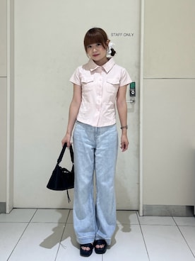 「FREE'S MART（フリーズマート）のアイテム」を使った、tsubomi0901さん（レディース・144cm）の夏コーディネート