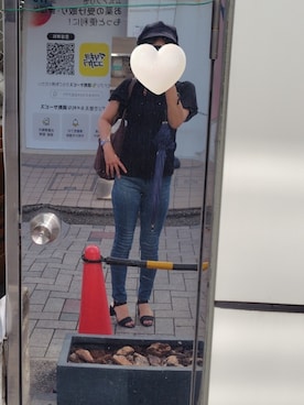 「アイテム（キャスケット）」を使った、Wolfさん（レディース・155cm）の夏コーディネート