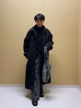 「アイテム（トートバッグ）」を使った、tetuさん（メンズ・164cm）の秋コーディネート