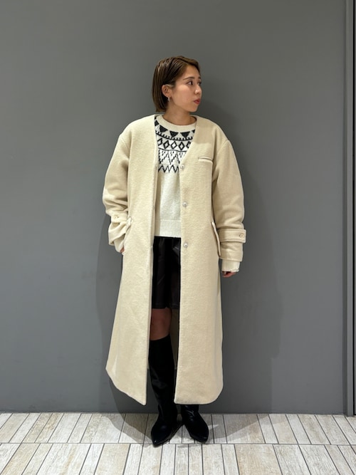 【美品✨クリーニング済み】TMT ボア ロングコート テディ セール】テディボアロングコート（その他アウター）｜KBF