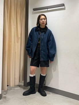 「KBF（ケイビーエフ）のアイテム（トップス）」を使った、chihiroさん（レディース・158cm）の秋コーディネート