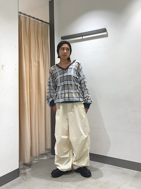 「アイテム（ニットキャップ/ビーニー）」を使った、chihiroさん（レディース・158cm）の夏コーディネート