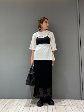 「アイテム（ブラジャー）」を使った、chihiroさん（レディース・158cm）の夏コーディネート
