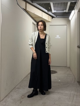 「アイテム（ワンピース/ドレス）」を使った、chihiroさん（レディース・158cm）の秋コーディネート