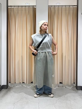 「アイテム（スウェット）」を使った、chihiroさん（レディース・158cm）の夏コーディネート