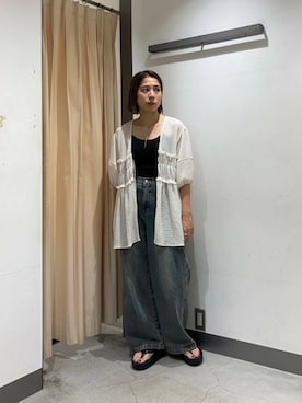 「SMELLY（スメリー）のアイテム（アクセサリー）」を使った、chihiroさん（レディース・158cm）の夏コーディネート