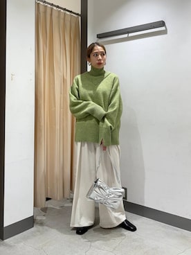 「ホリデー」｜chihiroさん（レディース・158cm）の冬コーディネート