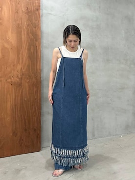 「KBF（ケイビーエフ）のアイテム」を使った、chihiroさん（レディース・158cm）の夏コーディネート
