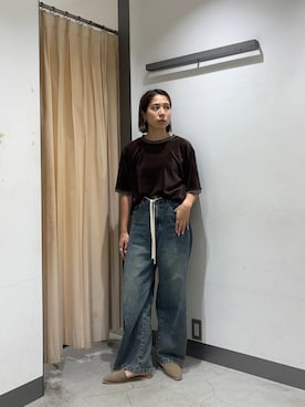 「アイテム（その他シューズ）」を使った、chihiroさん（レディース・158cm）の夏コーディネート