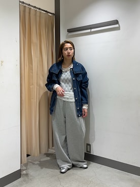 「KBF（ケイビーエフ）のアイテム（ブルゾン）」を使った、chihiroさん（レディース・158cm）の春コーディネート