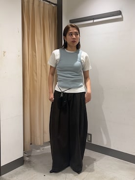 「KBF（ケイビーエフ）のアイテム（トップス）」を使った、chihiroさん（レディース・158cm）の春コーディネート