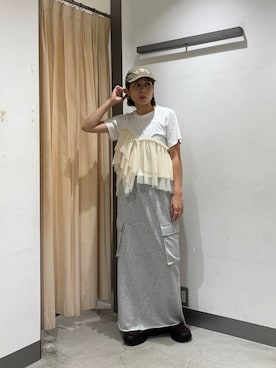 「KBF（ケイビーエフ）のアイテム」を使った、chihiroさん（レディース・158cm）の夏コーディネート