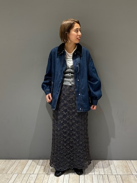 「アイテム（その他トップス）」を使った、chihiroさん（レディース・158cm）の秋コーディネート