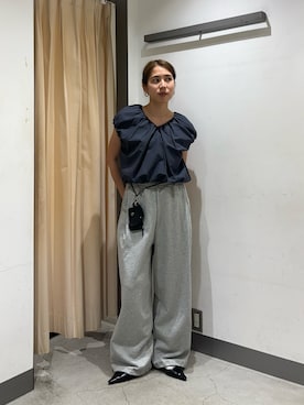 「KBF（ケイビーエフ）のアイテム（パンツ）」を使った、chihiroさん（レディース・158cm）の春コーディネート