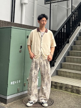 Shota Matsuokaさん（メンズ・180cm）の春コーディネート