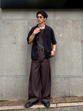 Shota Matsuokaさん（メンズ・180cm）の夏コーディネート