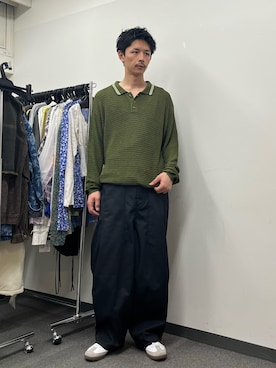 Shota Matsuokaさん（メンズ・180cm）の春コーディネート