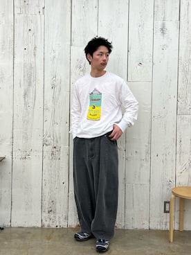 Shota Matsuokaさん（メンズ・180cm）の冬コーディネート