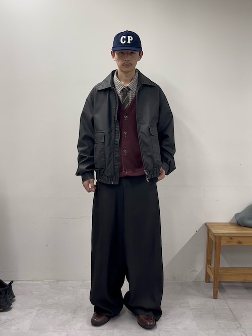 襟切替2WAYヴィンテージレザーブルゾン（ブルゾン）｜CIAOPANIC