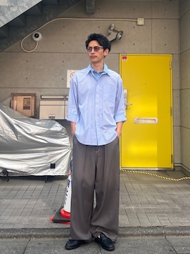 「CIAOPANIC（チャオパニック）のアイテム（パンツ）」を使った、Shota Matsuokaさん（メンズ・180cm）の春コーディネート