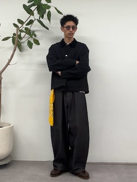 「アイテム（その他アウター）」を使った、Shota Matsuokaさん（メンズ・180cm・20代）の冬コーディネート