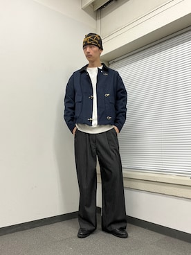 Shota Matsuokaさん（メンズ・180cm）の冬コーディネート